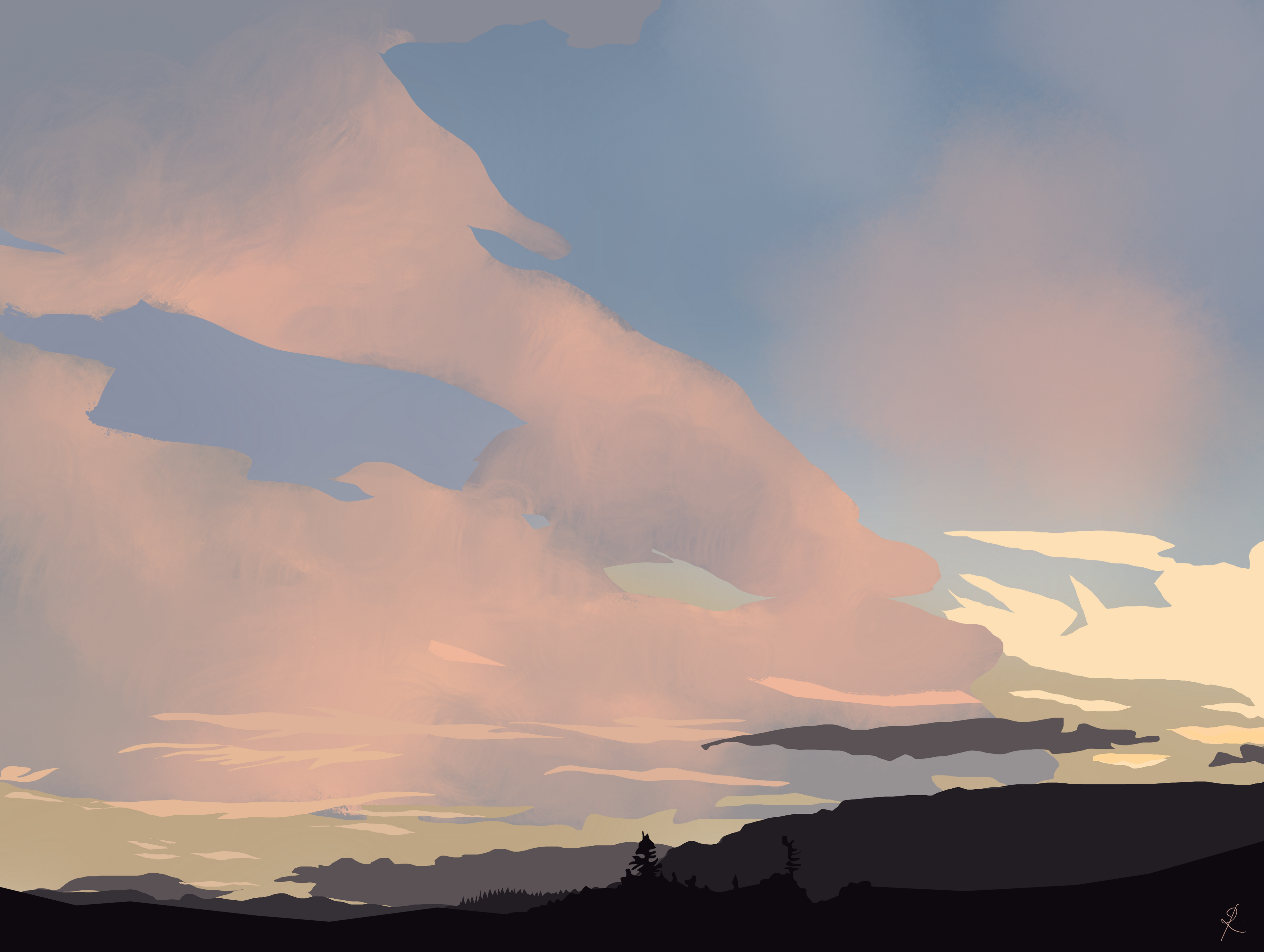 Sunset Over the Hermitage